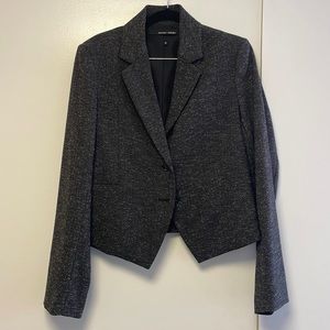 Two button speckled gray blazer size 8
